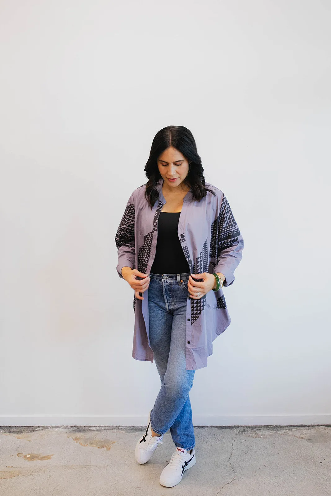Maunga Button Shirt - Mauve
