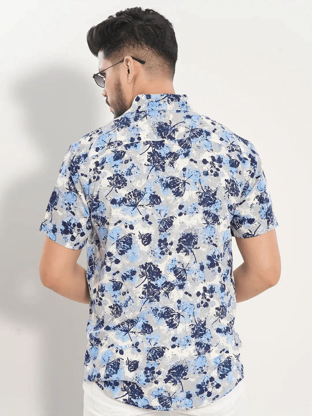 Men's Short Sleeve Shirt in Carolina Blue