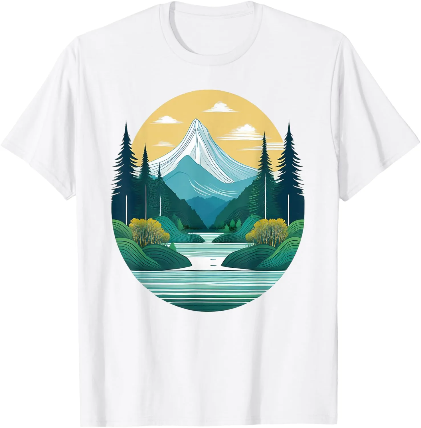 Minimalist mountain landscape T-Shirt