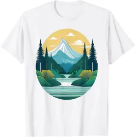 Minimalist mountain landscape T-Shirt