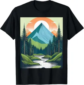 Minimalist mountain landscape T-Shirt