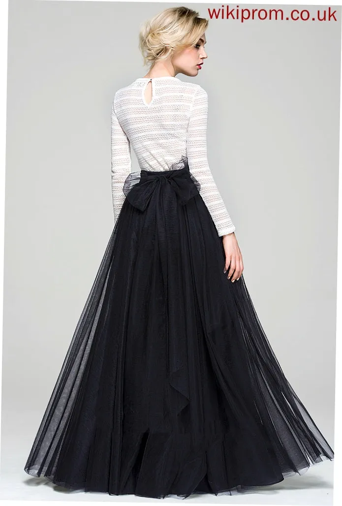 Nita Skirt A-Line/Princess Cocktail Dresses Floor-Length Tulle Cocktail