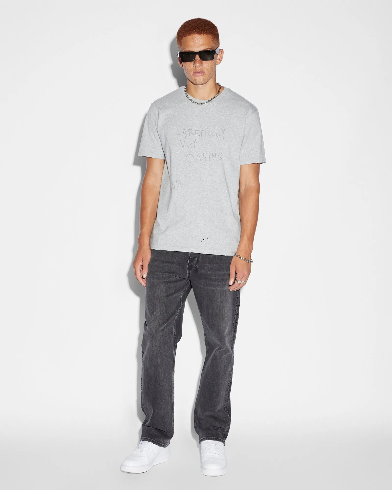 NOT CARING KASH SS GREY MARLE