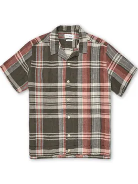 Oliver Spencer Havana Short Sleeve Shirt in Northfield Black