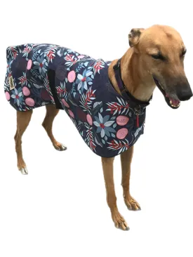 Oops a small flaw in fabric. Australiana bottlebrush design greyhound lightweight coat cotton fleece. Second