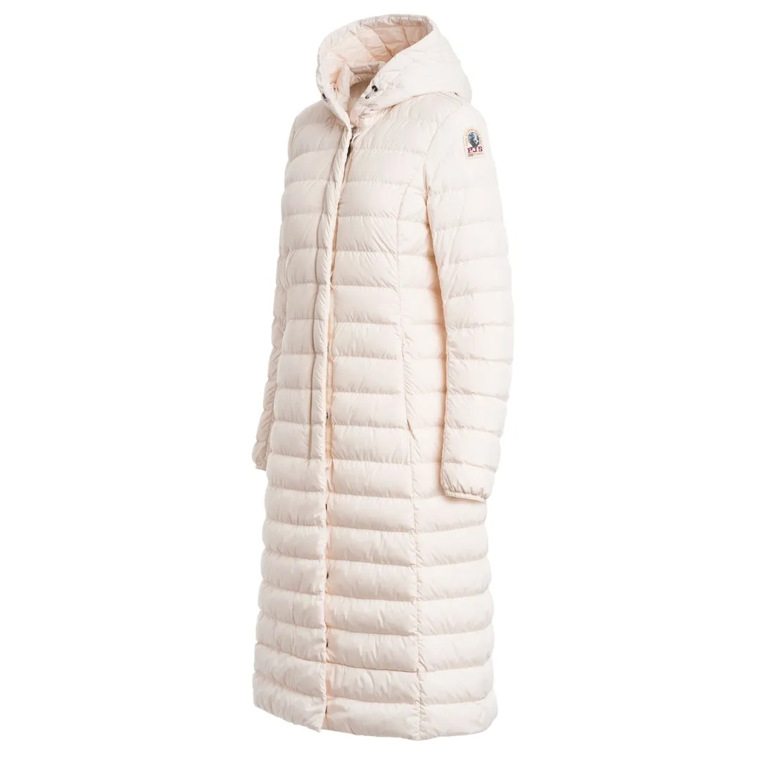 Parajumpers Omega White Long Down Jacket