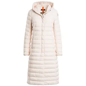 Parajumpers Omega White Long Down Jacket