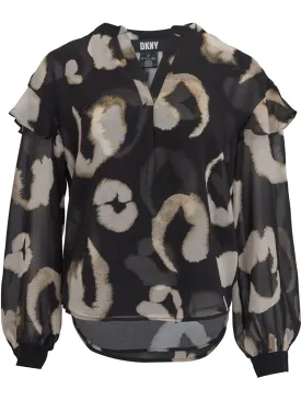 Printed Flat Chiffon Top