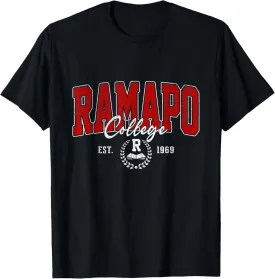 Ramapo Arch Vintage Athletic Sports Design Tee T-Shirt