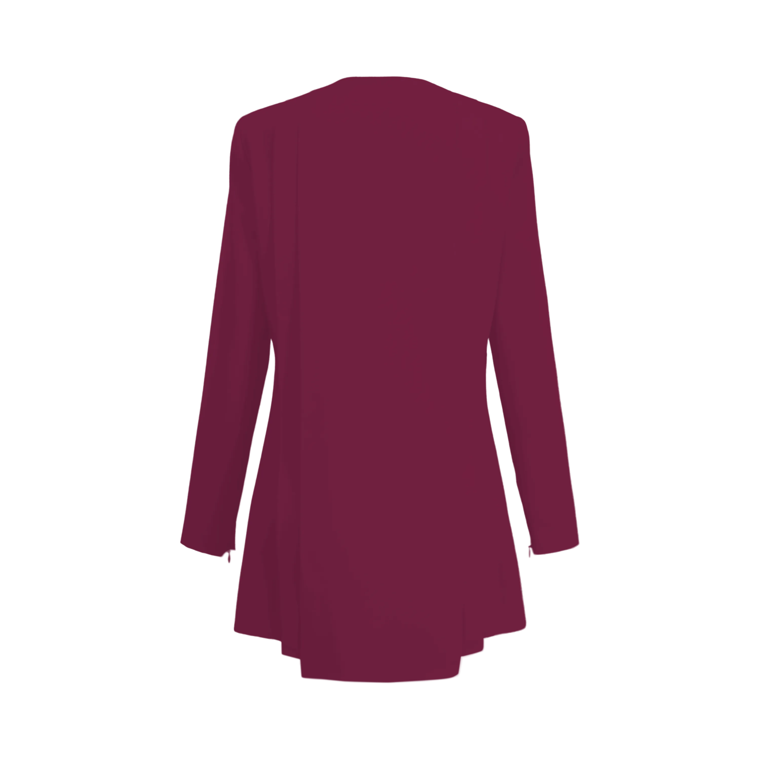 Rebel Stretch Pleated Blazer - Fuchsia