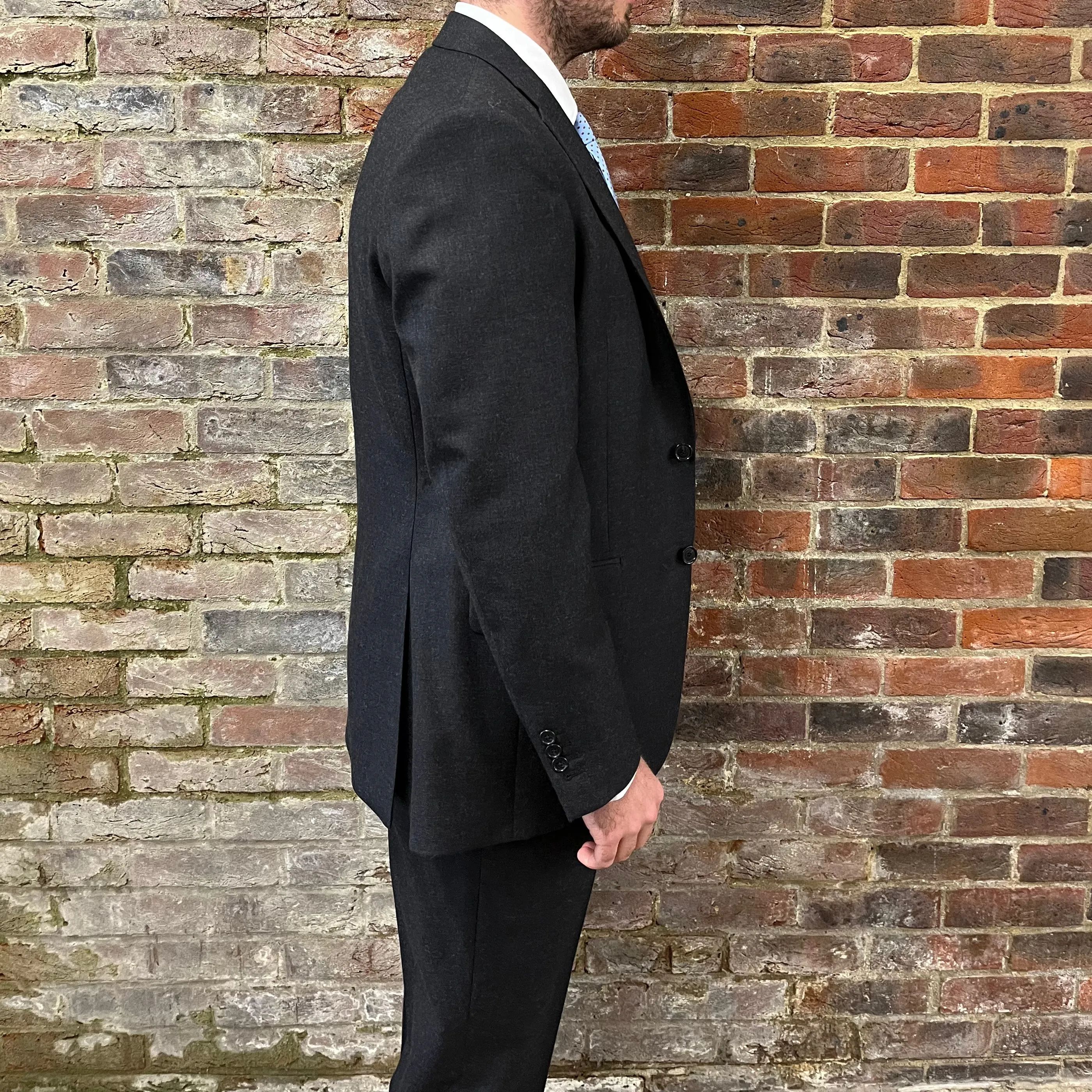 Regent Heritage - 'Gray' Suit - Charcoal Grey Wool 400g - Dugdale Bros.