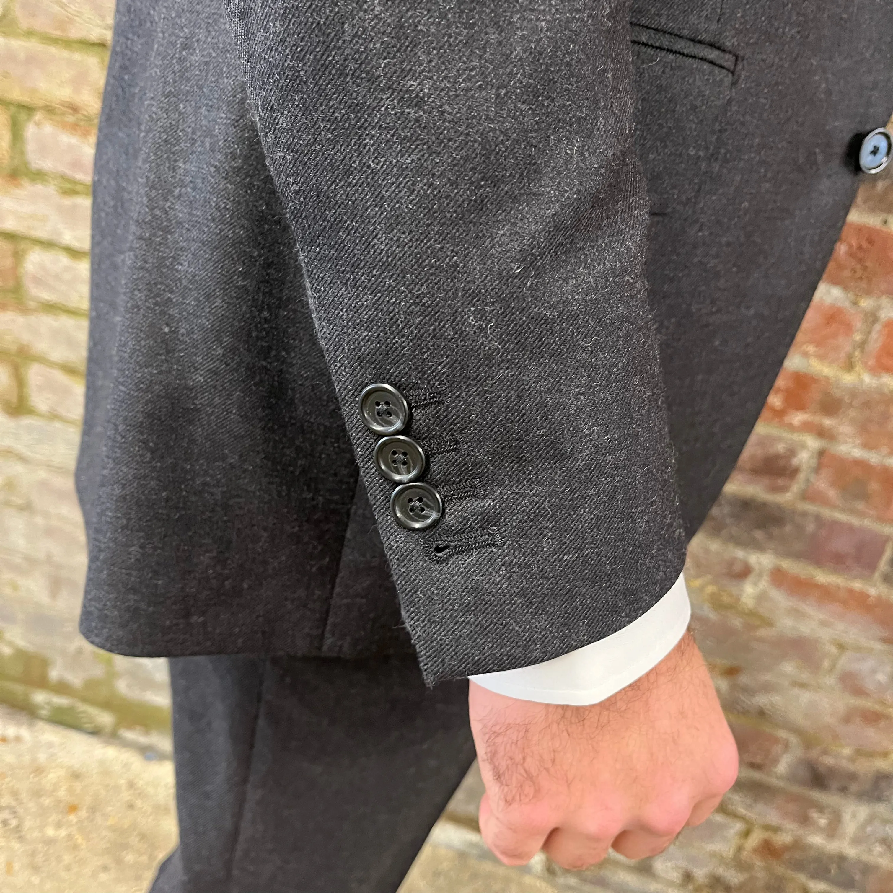 Regent Heritage - 'Gray' Suit - Charcoal Grey Wool 400g - Dugdale Bros.