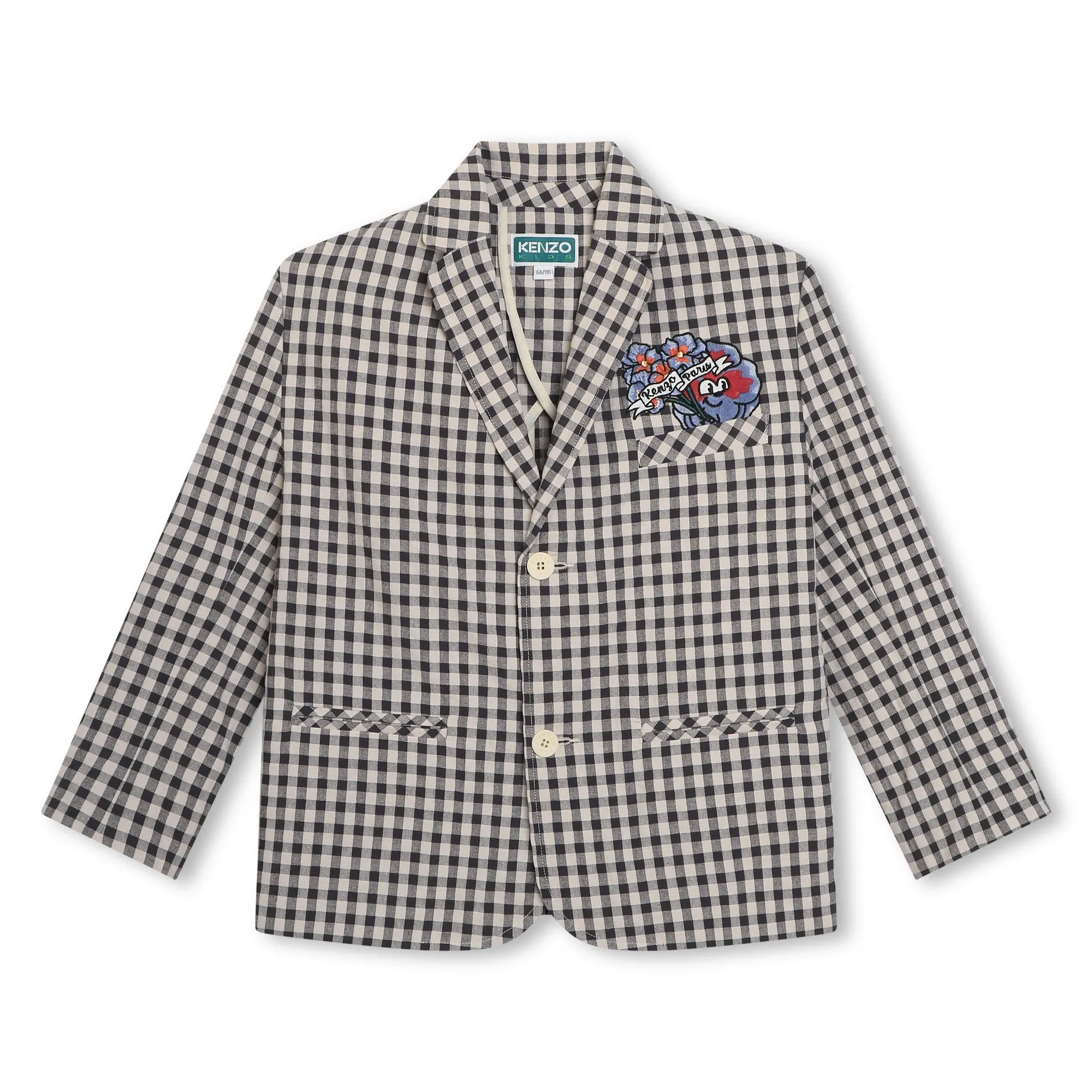 Seersucker and Flowers Suit Jacket