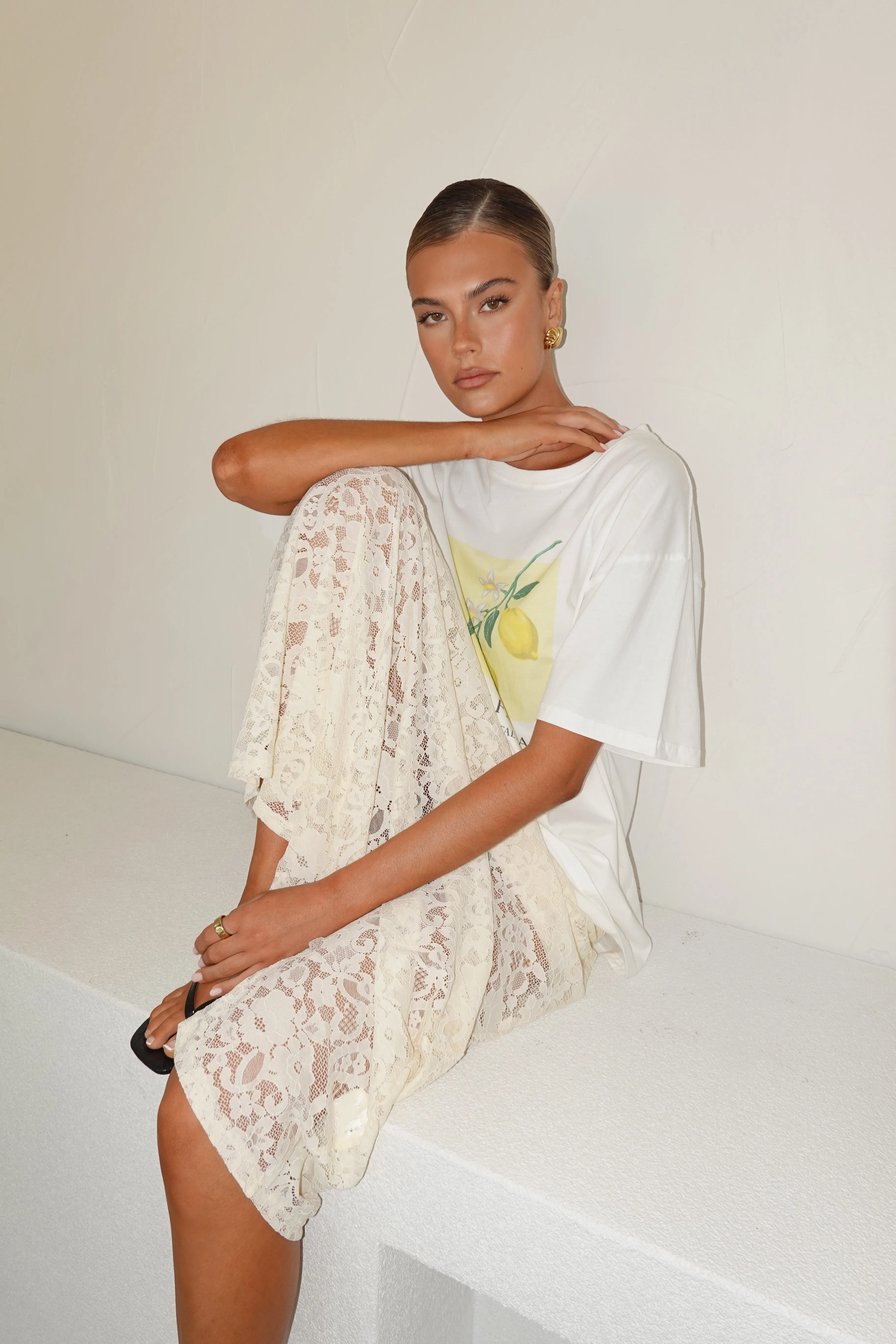 Seraphina Maxi Skirt (Cream)