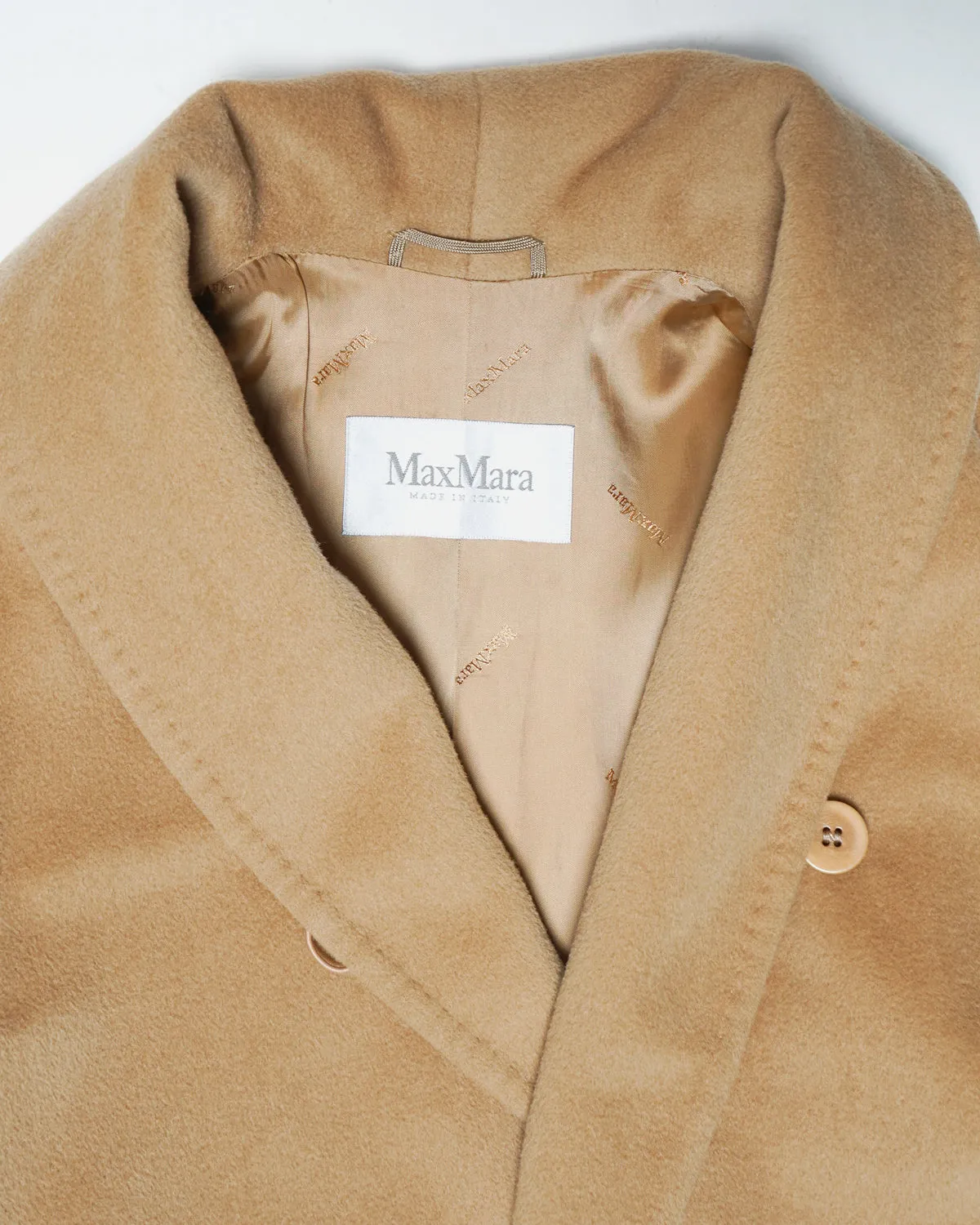 Shawl Collar Belted Wool Coat