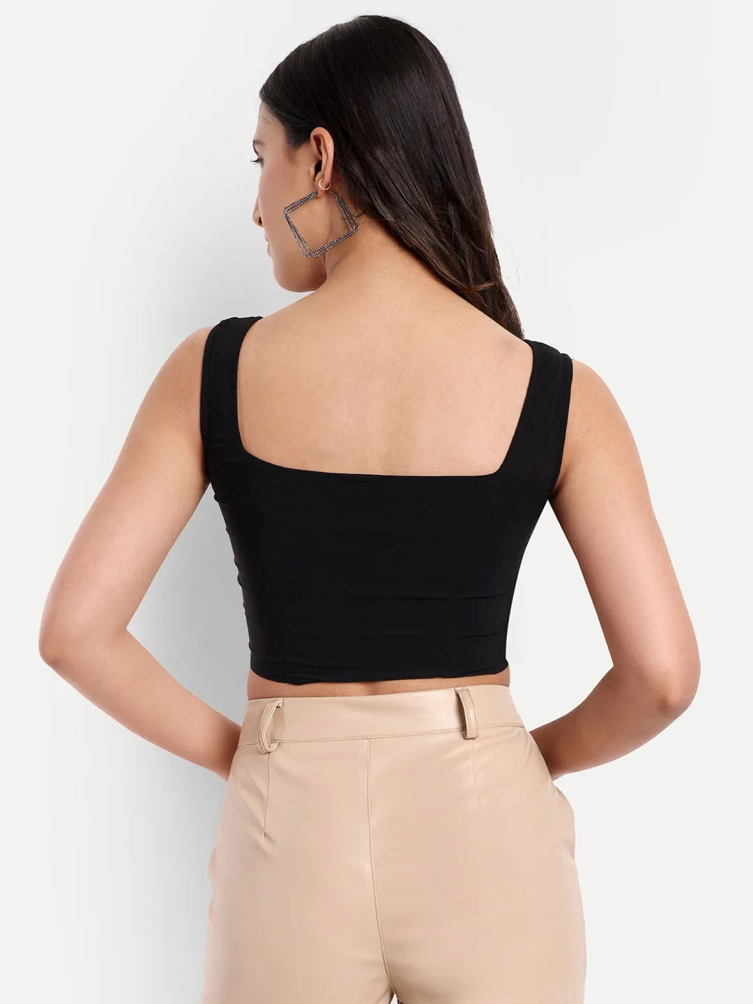 Shea black corset top