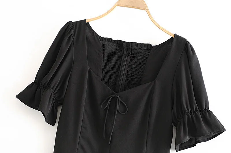Short chiffon top