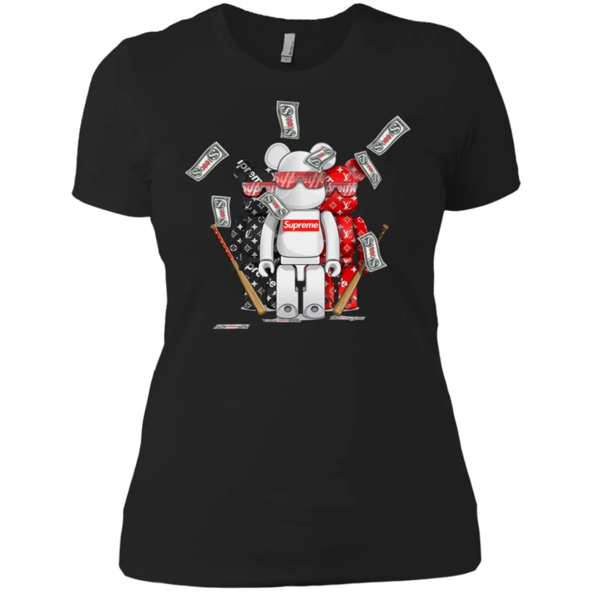 Supreme Lego Robot T-shirt Women Cotton T-Shirt