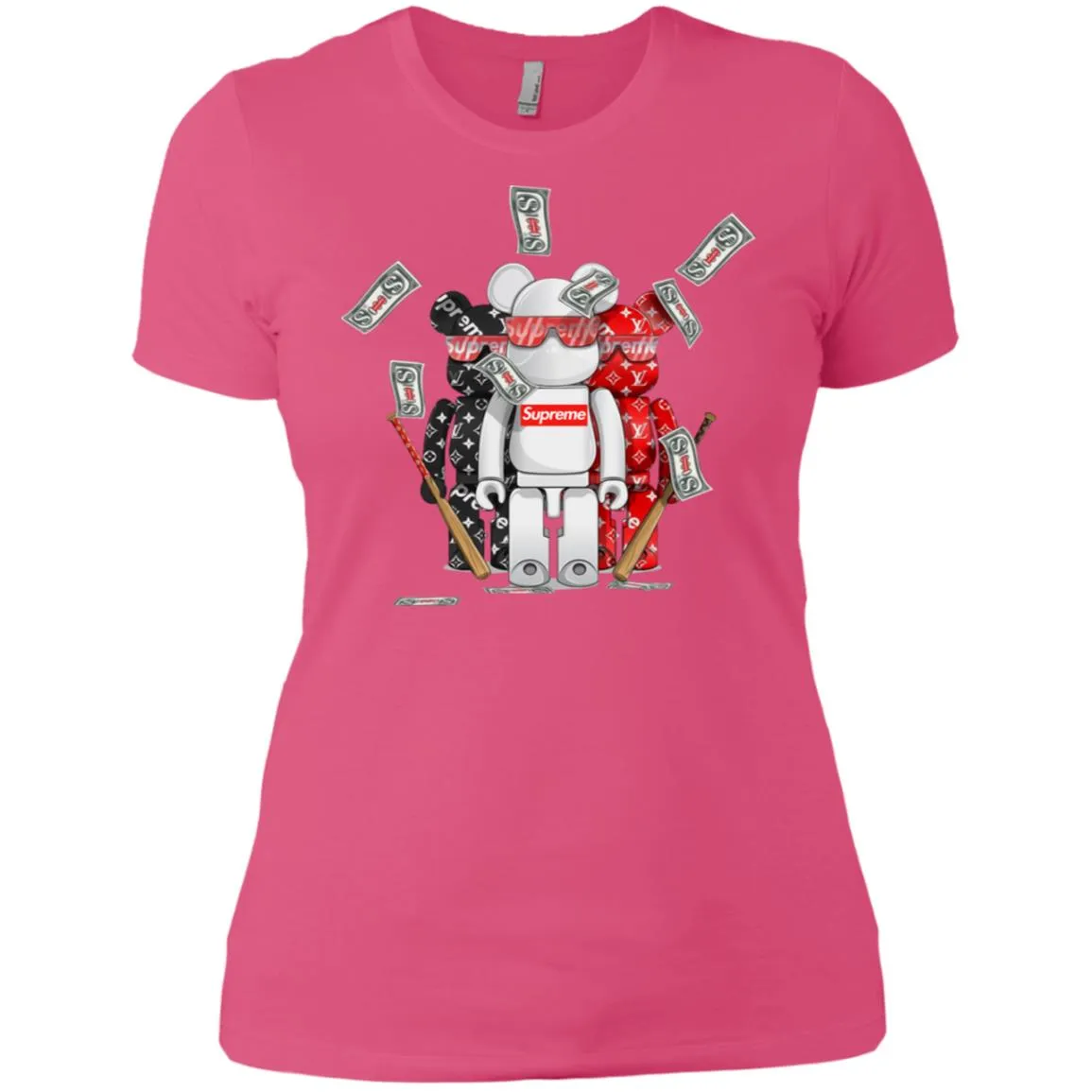Supreme Lego Robot T-shirt Women Cotton T-Shirt