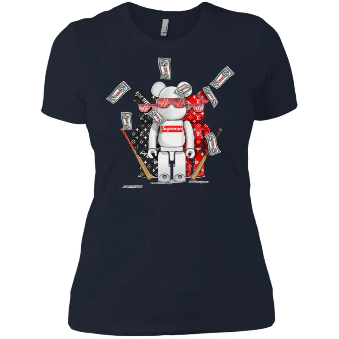 Supreme Lego Robot T-shirt Women Cotton T-Shirt