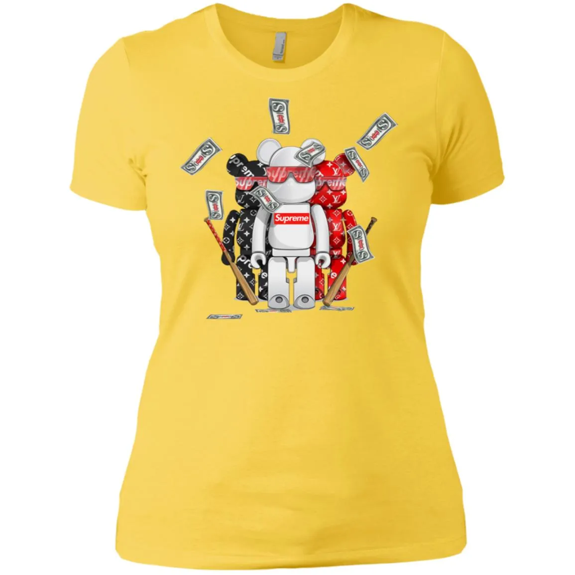 Supreme Lego Robot T-shirt Women Cotton T-Shirt