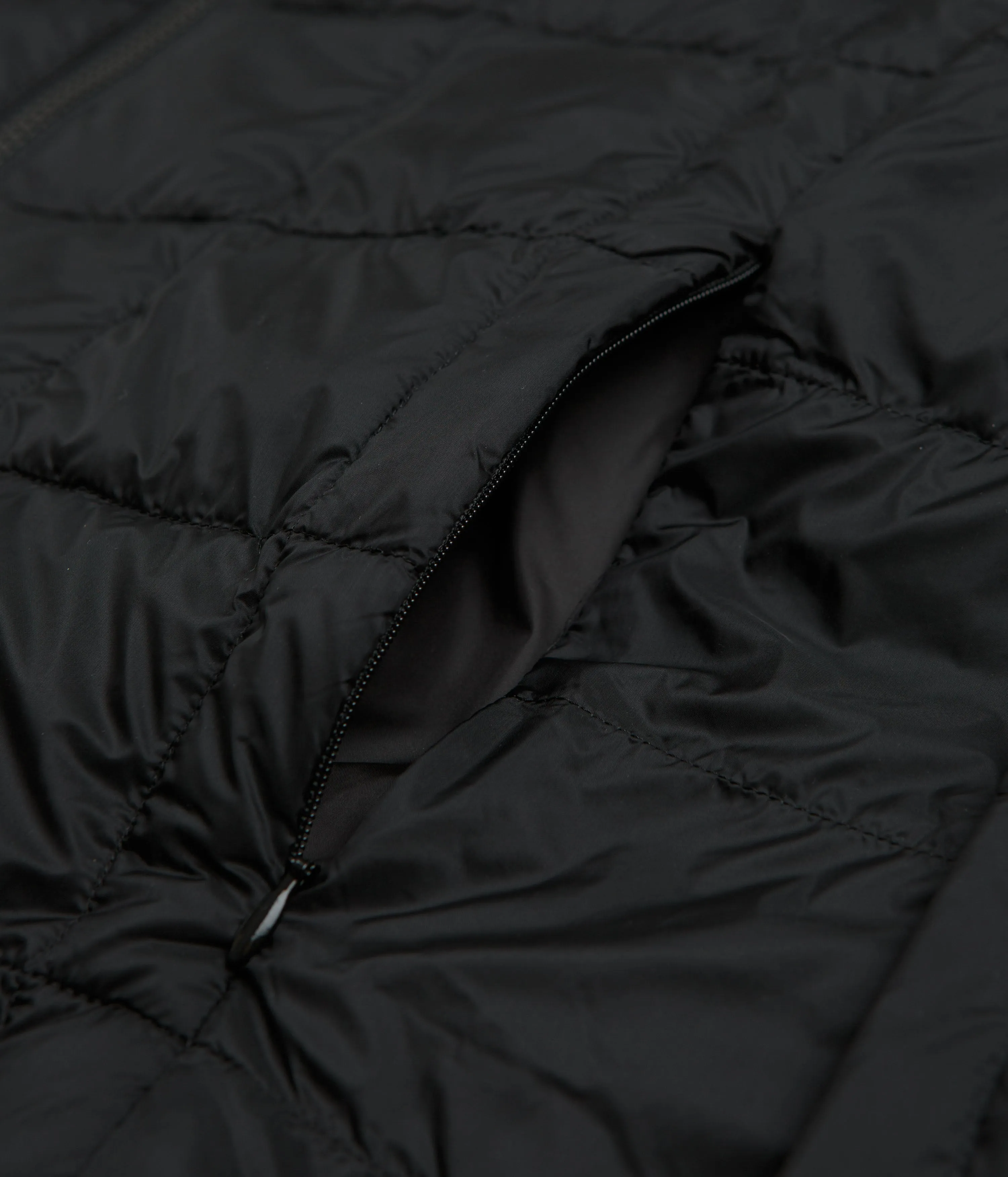Taion Crewneck W-Zip Down Jacket - Black