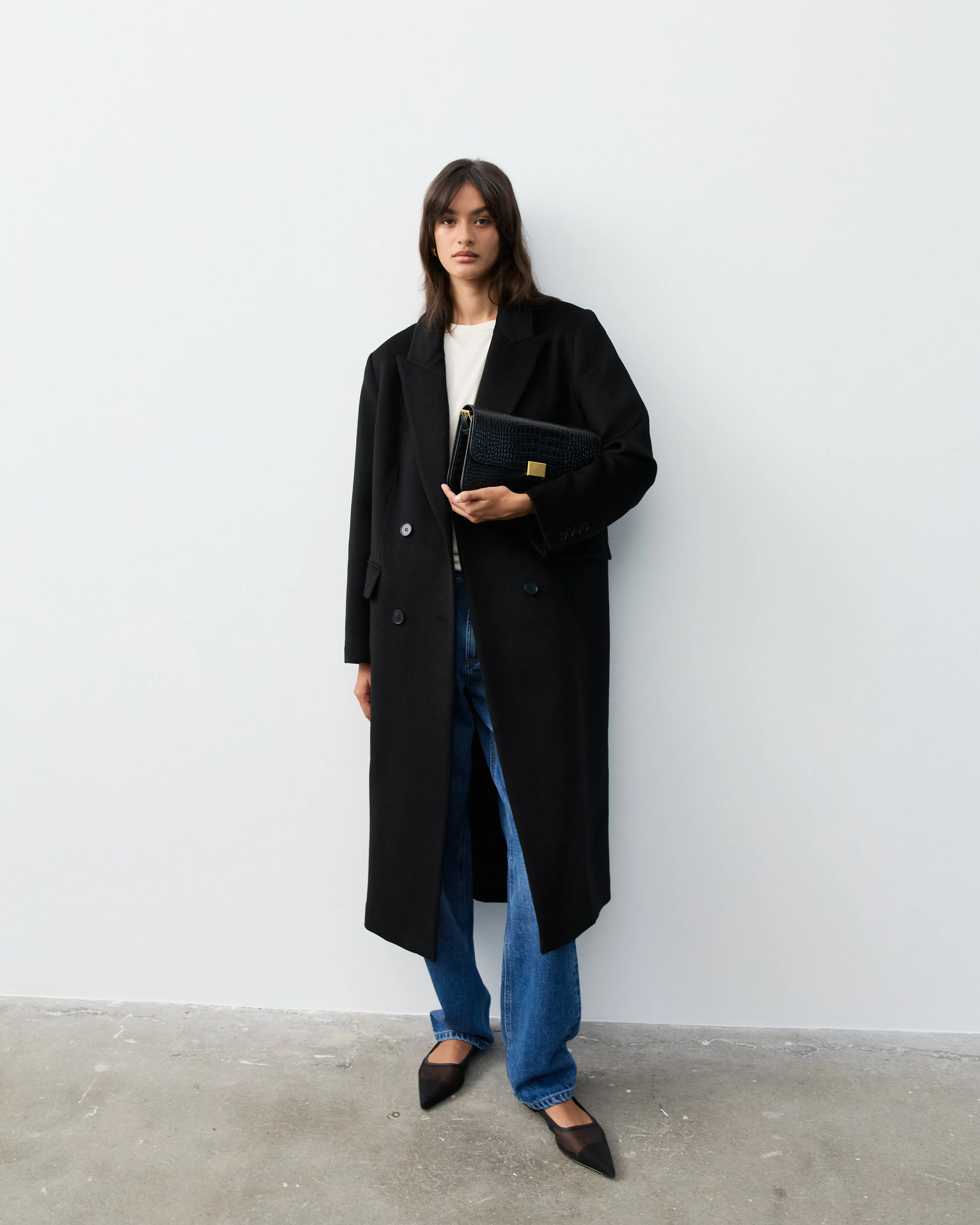 THE NEW YORK COAT- BLACK