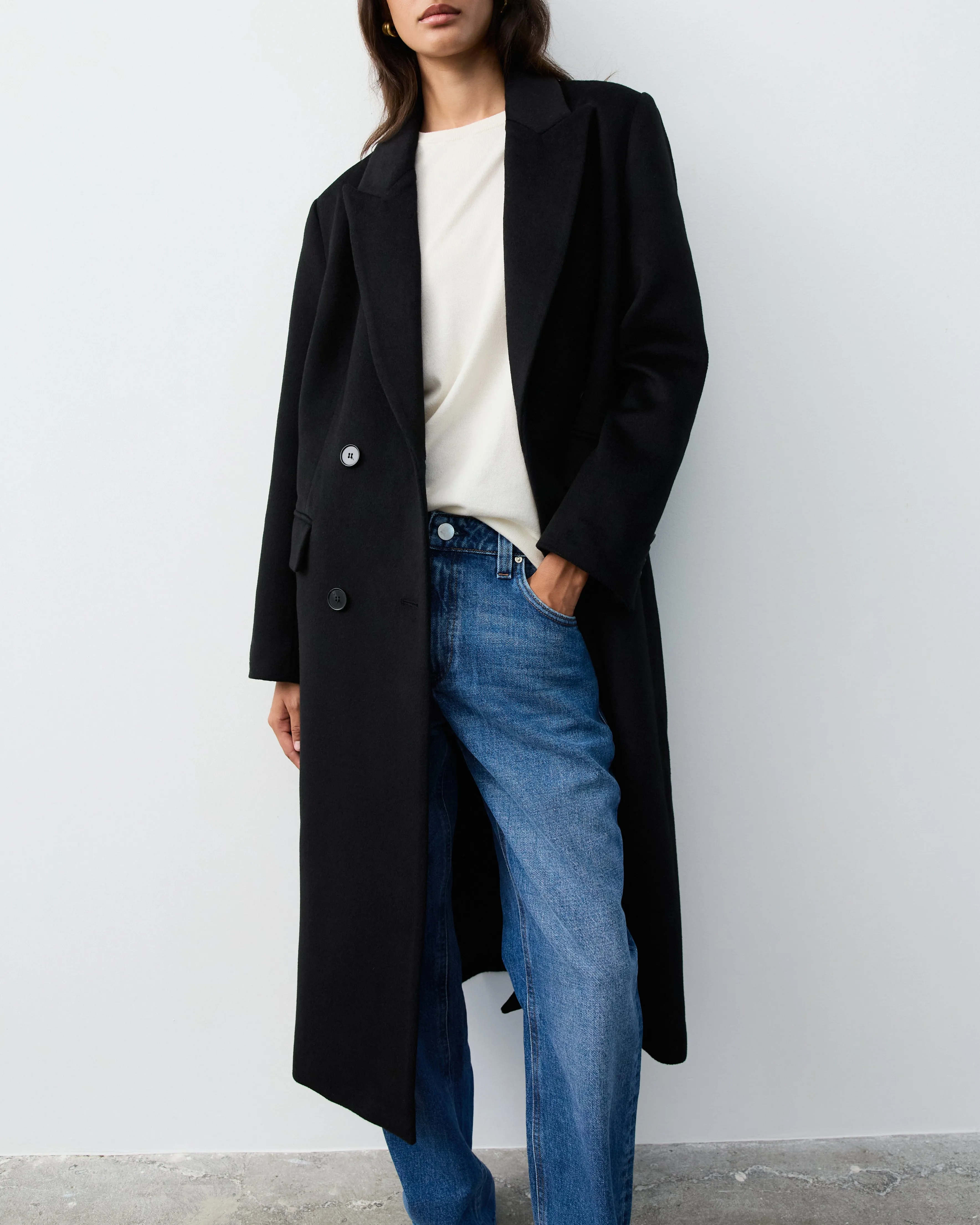 THE NEW YORK COAT- BLACK