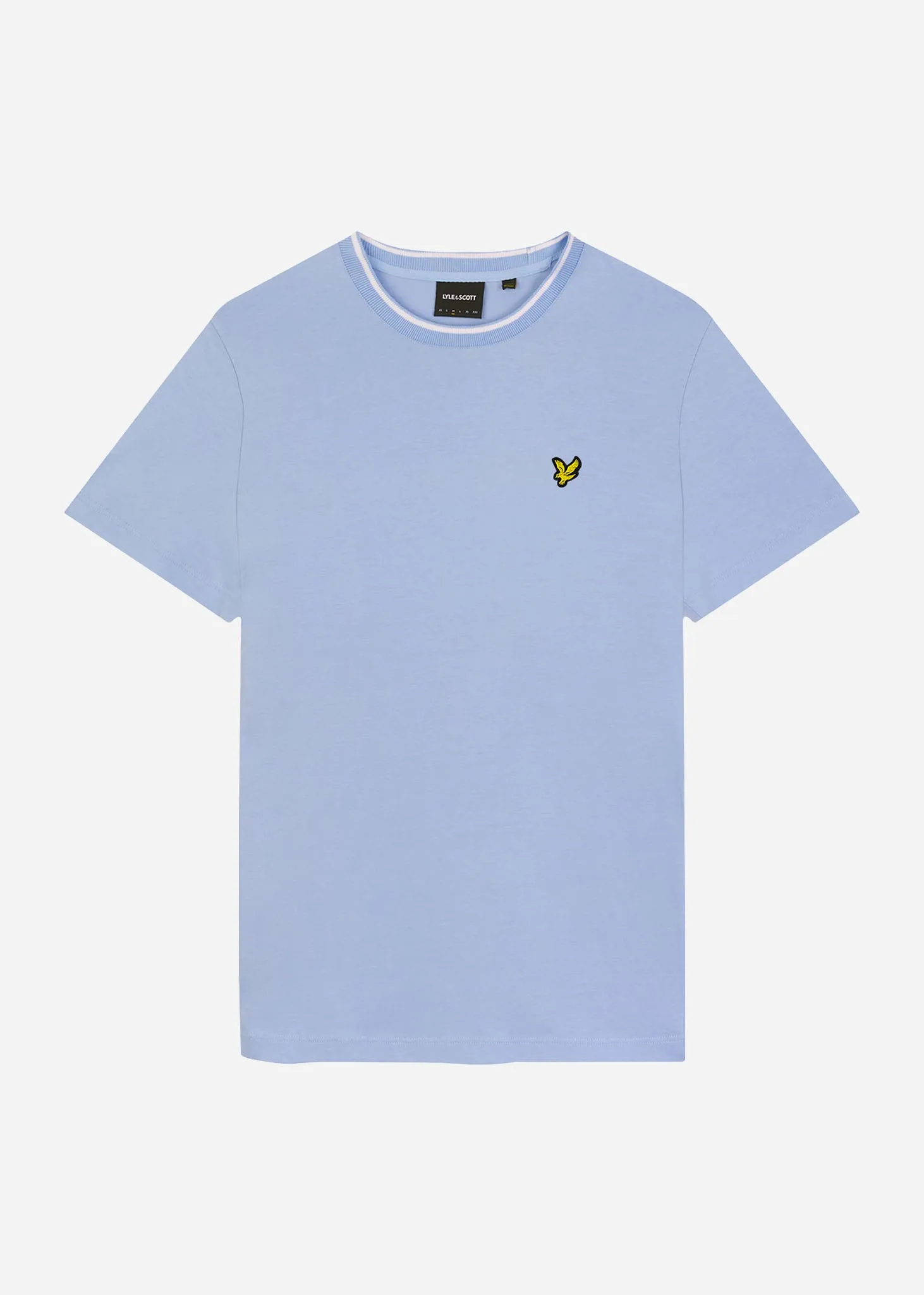 Tipped t-shirt - light blue white