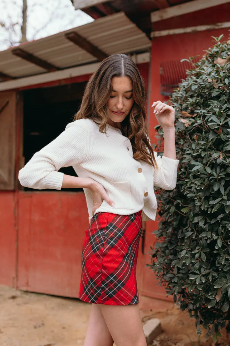 Tree Lighting Mini Skirt