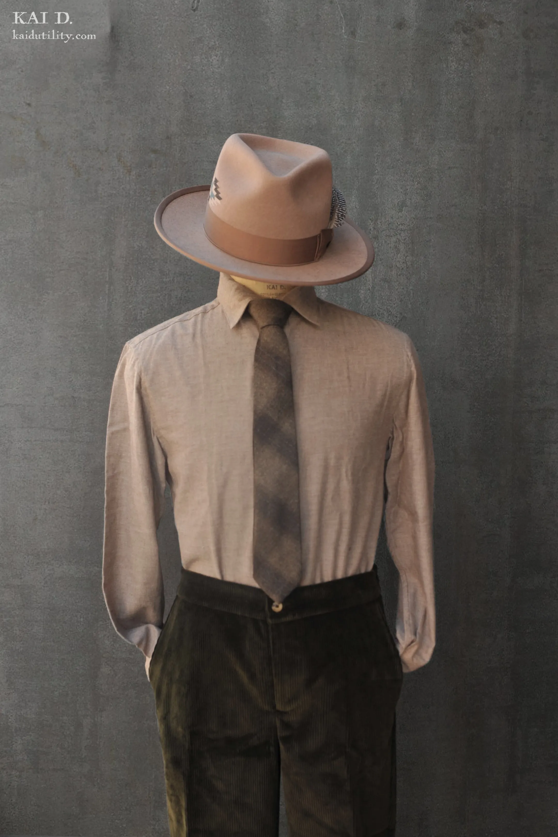Ultra Soft Heather Cotton Denham shirt - Tan Heather - L, XL