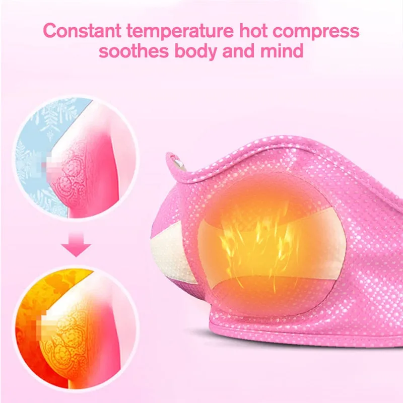 USB Charging Electric Breast Massage Bra Vibration Chest Massager Growth Enlargement Enhancer Breast Heating Stimulator Machine