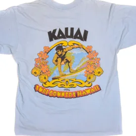 VINTAGE SURF HAWAII TEE SHIRT SIZE LARGE 1970s