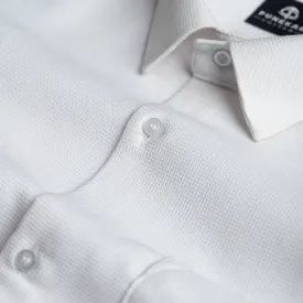 White Color Waffle Texture Cotton Shirt For Men