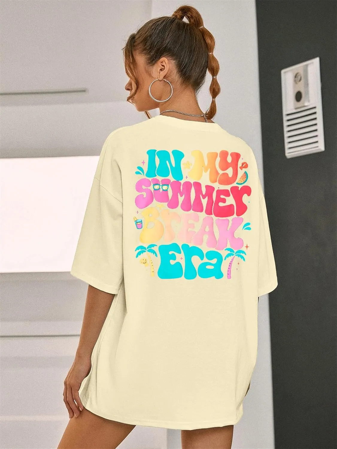 Women Last Day of School Shirt in My Summer Break Era Shirt Teacher T-Shirt School Graduation Tee Tops