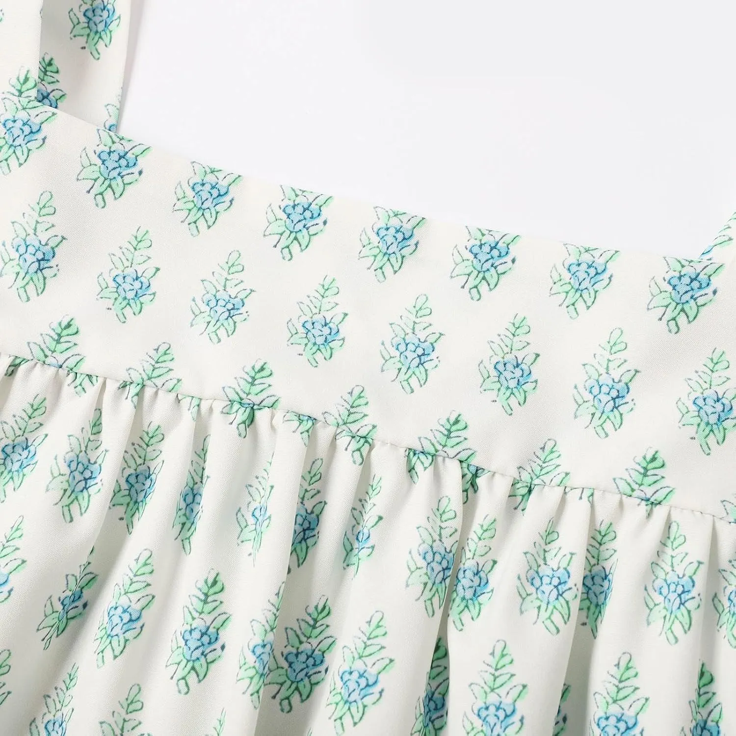 Women Summer Floral Boho Dresses 2025 V Neck Chiffon Short Sleeve Midi Dress Elegant Tie Waist Casual Wedding Prom Dress