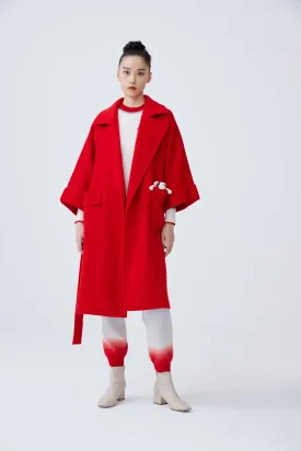 Women's double-layered cashmere coat