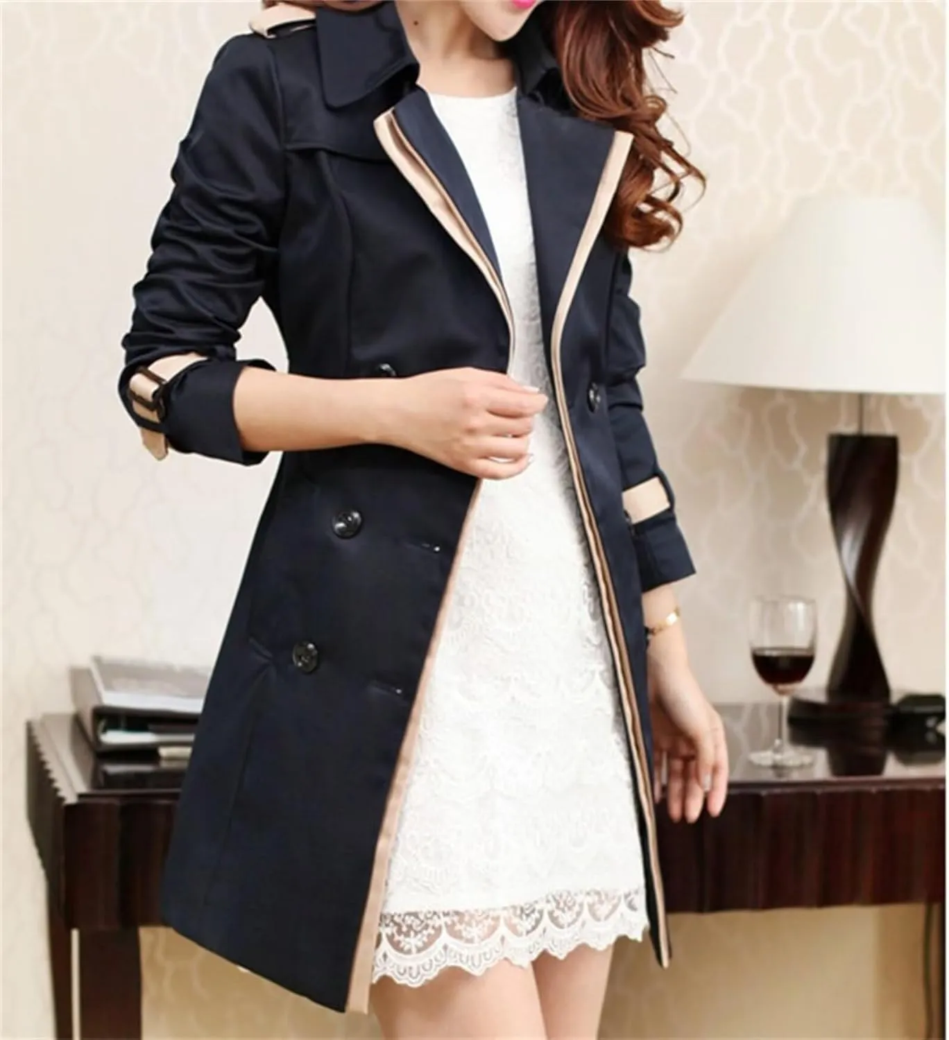 Womens Fashion Fall Jacket Long Dressy Blazer Jacket Long Sleeve Cardigan Light Weight Jackets Outerwear with Belt