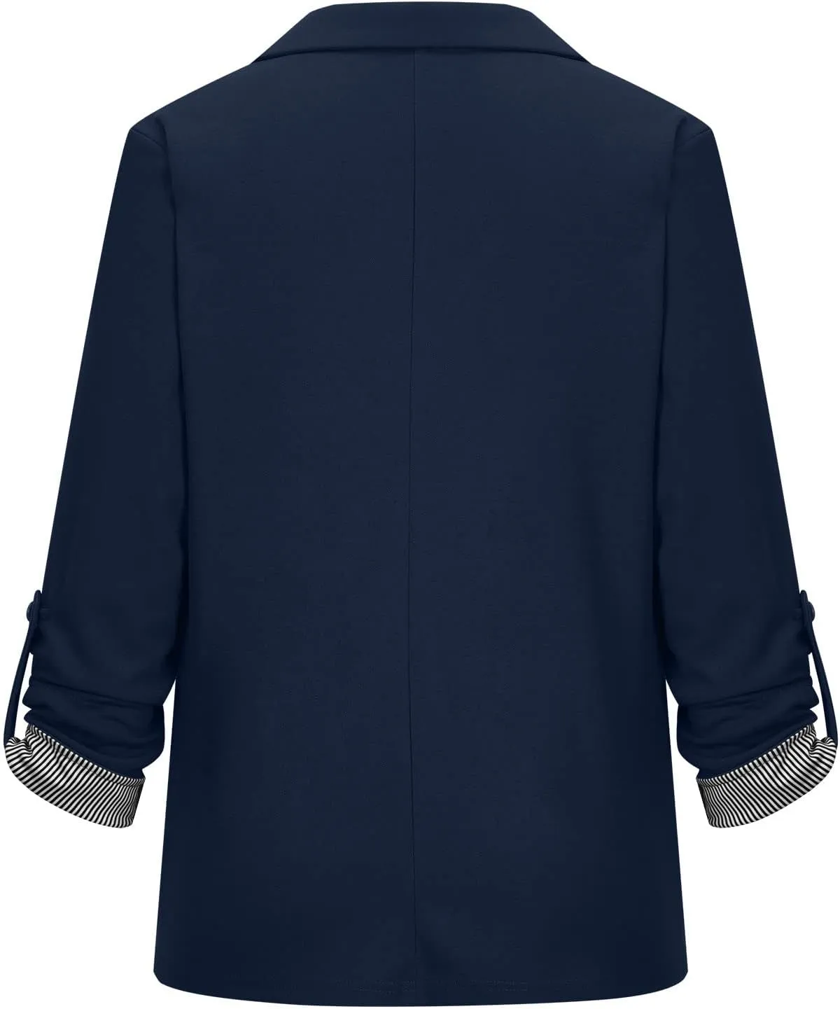 Womens Work Casual Roll up Sleeves Blazer Open Front Cardigan Business Office Suit Jackets Dressy Jackets Blazer